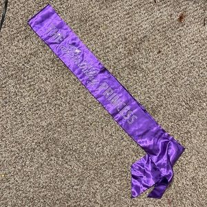 Rhinestone stud “The birthday princess” sash